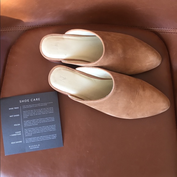 Nisolo Shoes - Nisolo Mariella Mules in sand, sz 7.5 EUC!
